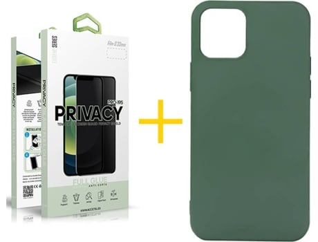 Carcasa + Protector de Pantalla para iPhone 12 Pro SKYHE Verde Oscuro