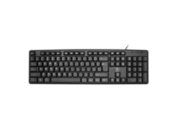 Teclado con cable REBELTEC Uno para PC/portátil USB negro cómodo