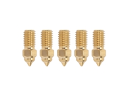 5 Piezas De Boquillas De Latón Para Extrusora De Impresora 3d M6 Para Extremo 5 S1 Extremo 7 1,75 Mm 0,4 Mm