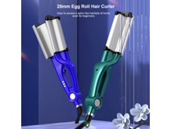 Peine Curvo De Cerámica De 28 Mm Con Temperatura Ajustable Para Ondas Naturales Profundas Y Estilo Playero.