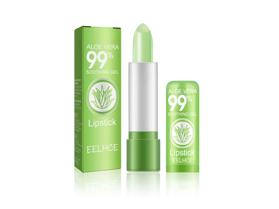 Bálsamo labial de aloe vera, cambio de color natural