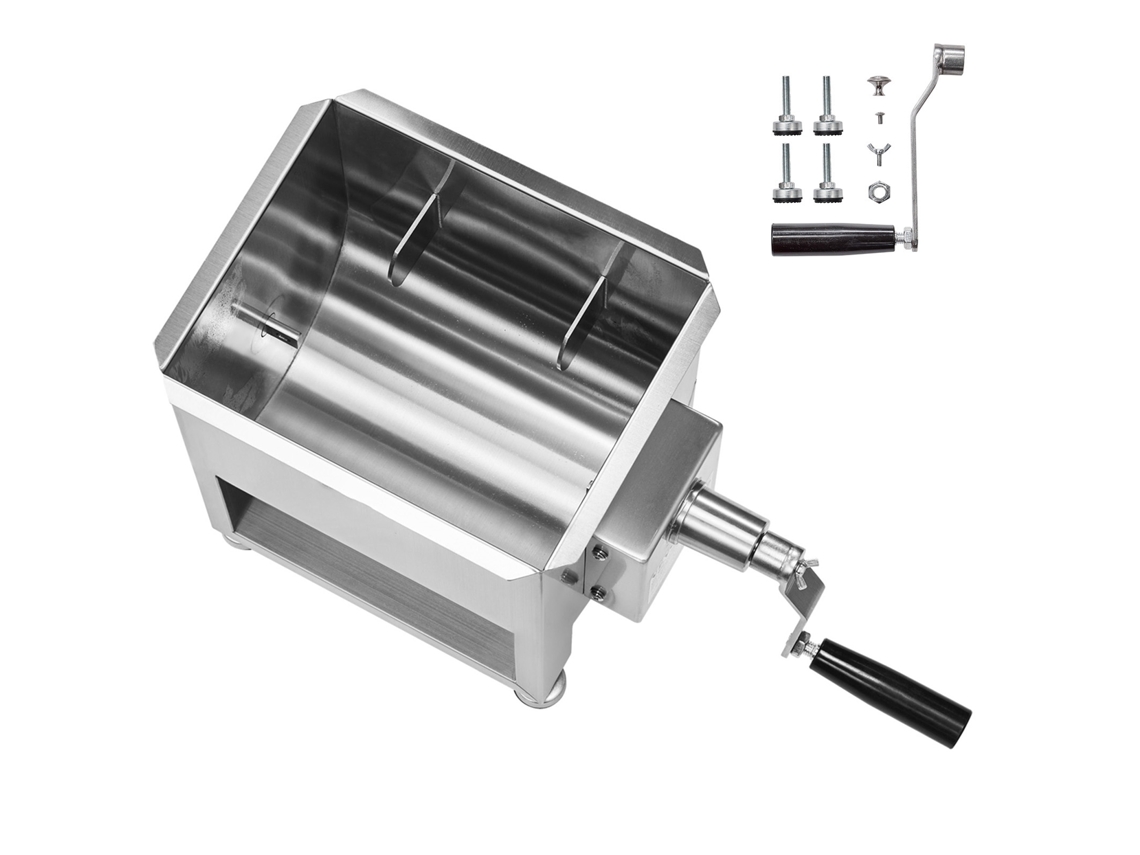 Mezcladora De Carne Manual De Succebuy 15 L, Color Plateado