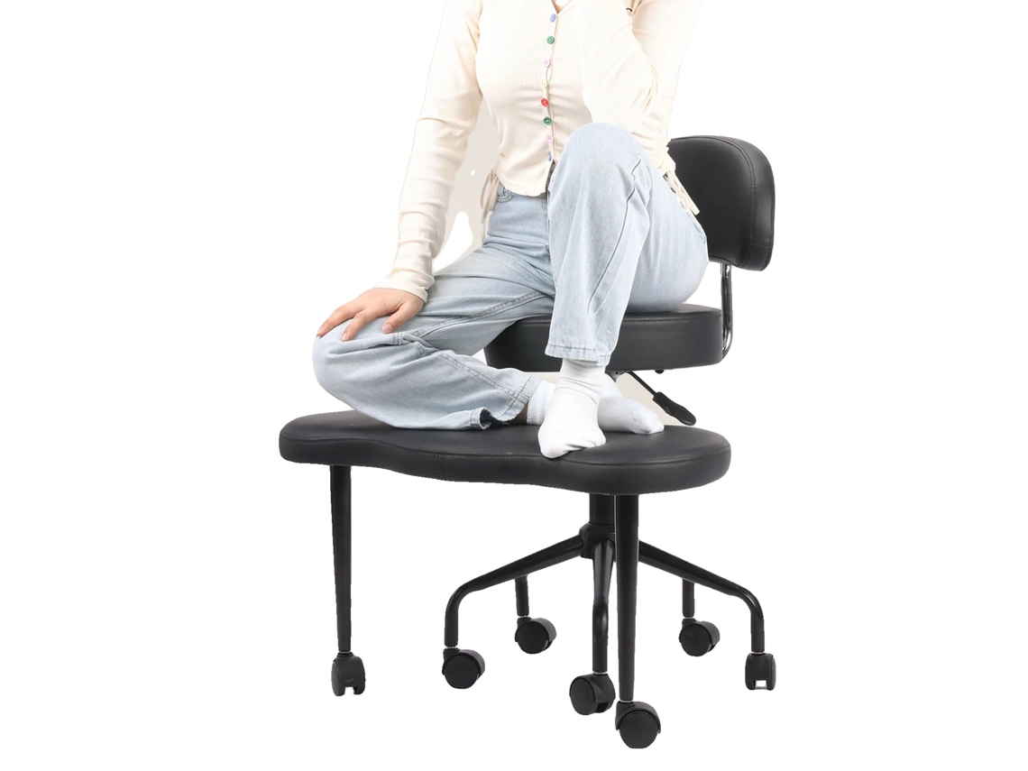 Silla de oficina, soporte lumbar ergonómico, altura ajustable, color negro OEM