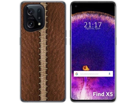 Carcasa para Oppo Find X5 5G TUMUNDOSMARTPHONE Dibujos Cuero 01 Multicolor