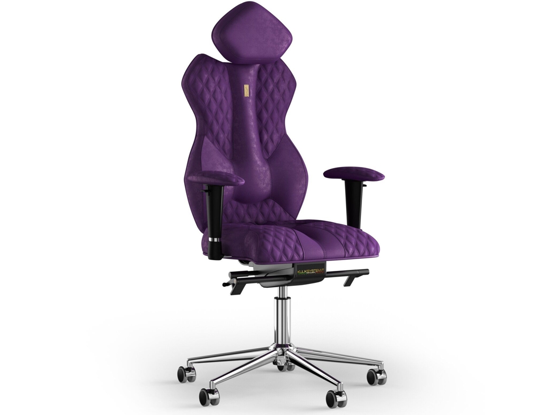 Silla de Oficina KULIK Tejido de Costura Real (Antara - Violeta -130x50x50cm)