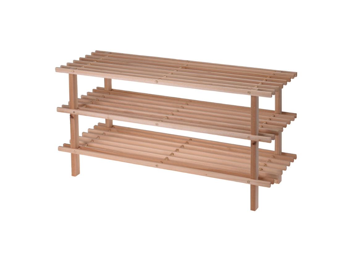 Zapatero de madera de abeto Well Home 77x26x40cm Wellhome