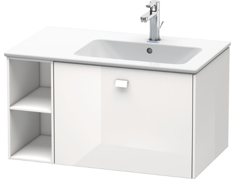 Neceser de pared DURAVIT Brioso 82,0 x 47,9 cm 1 extraíble estantería lateral lavabo a la derecha para lavabo ME by Starck 234683