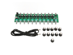 Amplificador De Auriculares Estéreo Multifuncional De 10 Canales, 1 Entrada, 10 Salidas, Divisor Dc12-24v