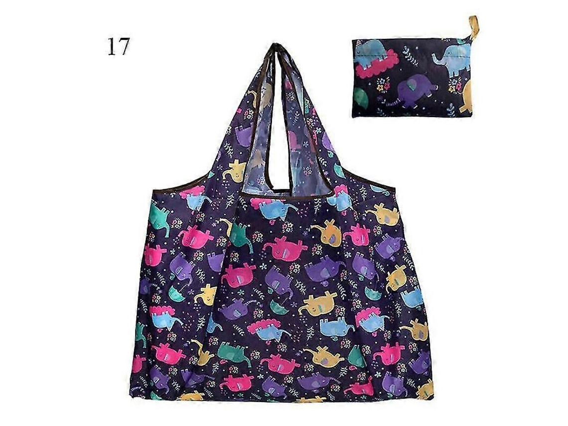Bolsa de compras reutilizable y plegable para mujer, bolsa ecológica. GOKOCO