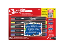 SHARPIE Rotulador Acrílico Efecto Pintura Punta Redonda 5 Colores Surtidos
