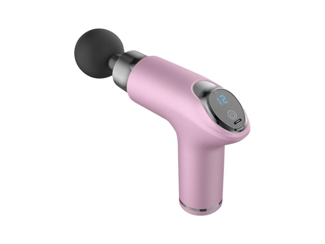 Mini Masajeador De Relajación Muscular/miofascial Con Vibración De Velocidad Variable (rosa). Especificaciones: 12 Velocidades.