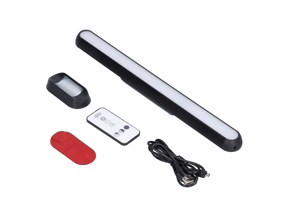 Barra de luz LED de 1800 mAh con regulador de intensidad continuo, adhesiva, luz de relleno para espejo de maquillaje, iluminación frontal para el hogar
