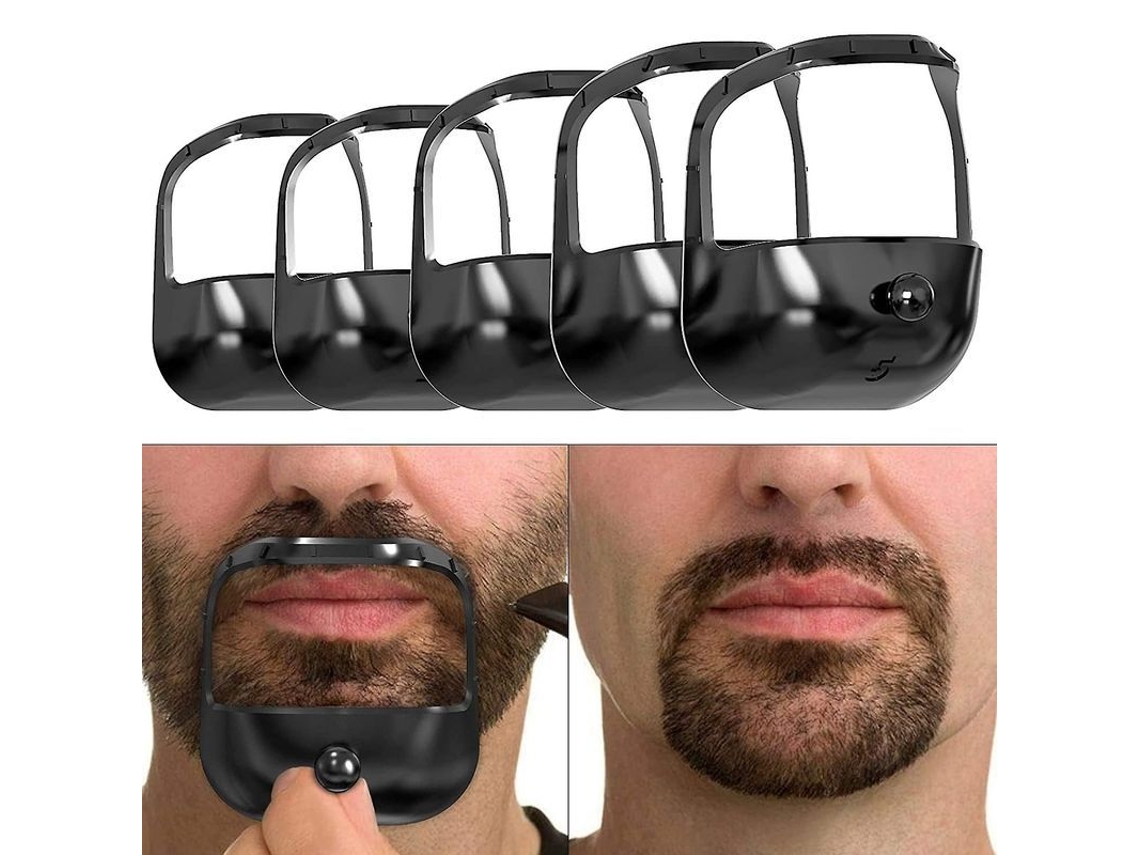 Herramienta De Aseo Para Barba, Perilla Y Bigote Con 5 Estilos Diferentes Para Hombres.