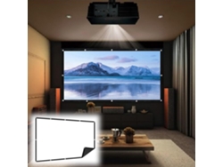 Pantalla De Proyector Portátil Para Cine En Casa Y Exteriores, Hd, Antiarrugas, Plegable, Blanca (60-200