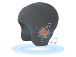 Gorro de invierno unisex Bluetooth Bj-gorro con orejas, gorro de tela, auriculares inalámbricos, micrófono y altavoces para esquí y senderismo.
