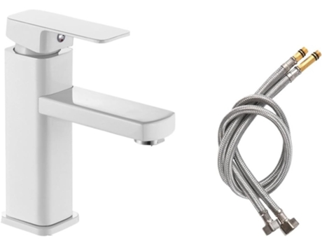 Grifo para lavabo/mesclador de agua TAVALAX blanco mate