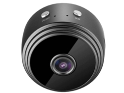 Cámara inalámbrica Bestvite HD 1080P con Wi-Fi y visión nocturna (negra)