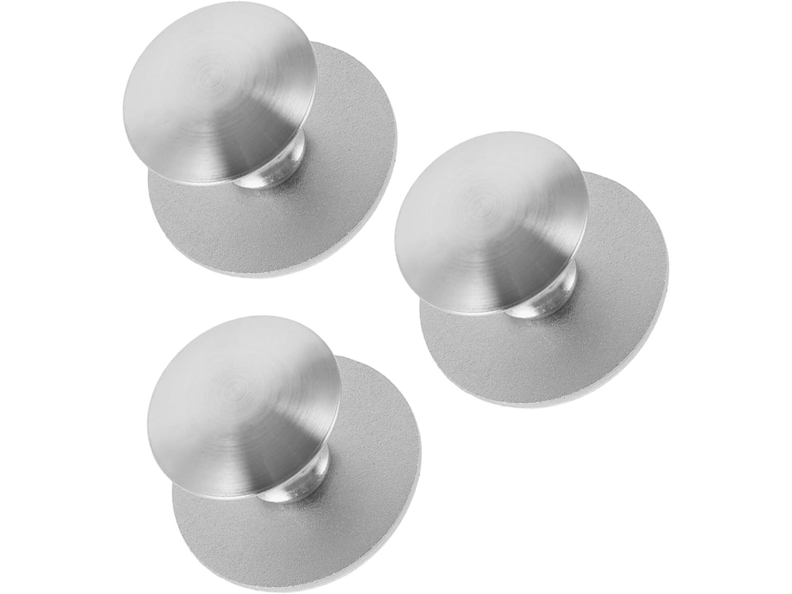 Juego De 3 Tiradores Adhesivos Para Cajones De Acero Inoxidable De 3,5 Pulgadas En Color Plata (cm)