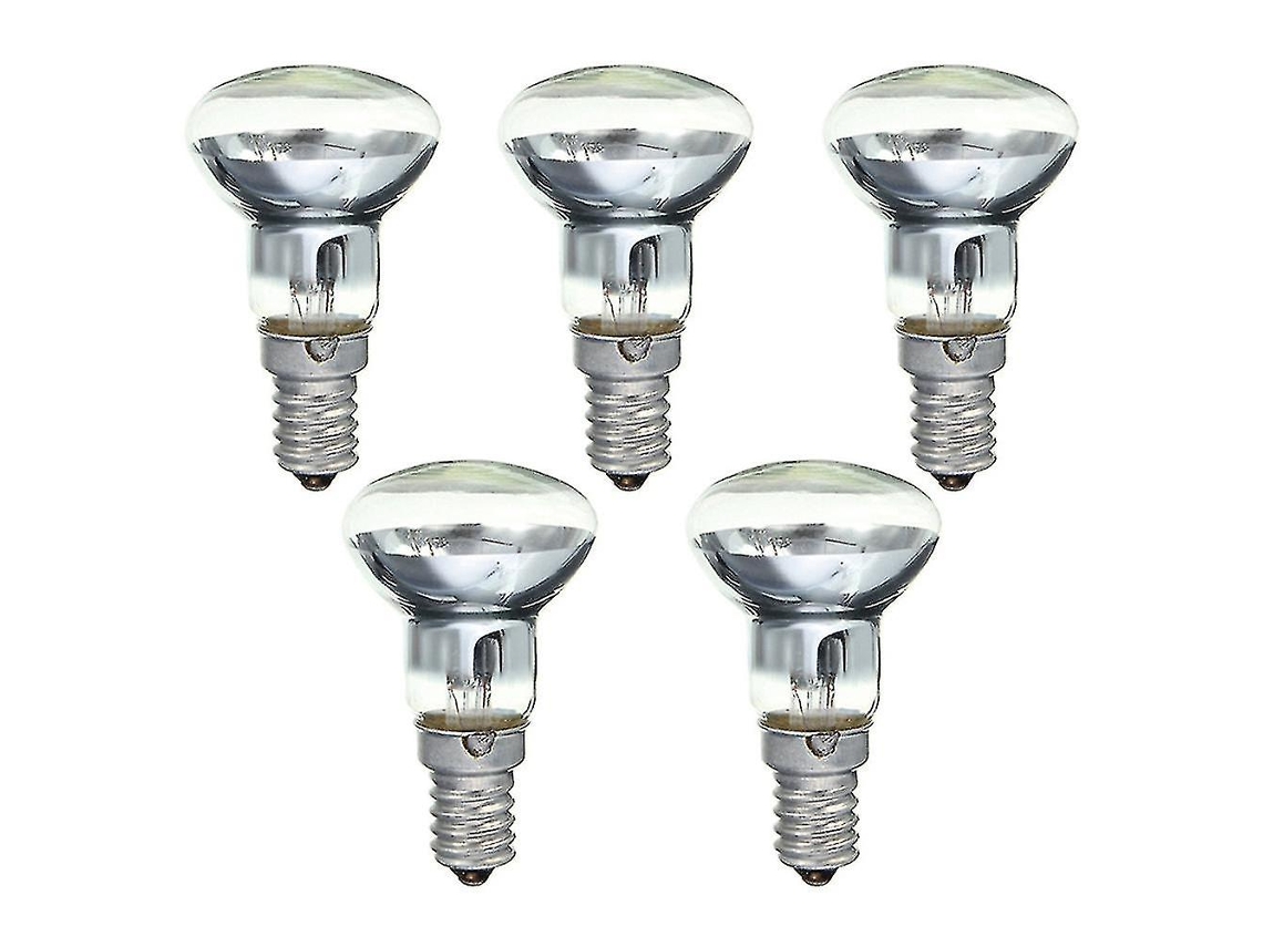 Rebe-bombilla De Reemplazo Para Lámpara De Lava E14 R39 30w Foco De Tornillo Reflector Transparente 220-240v 5 Unidades