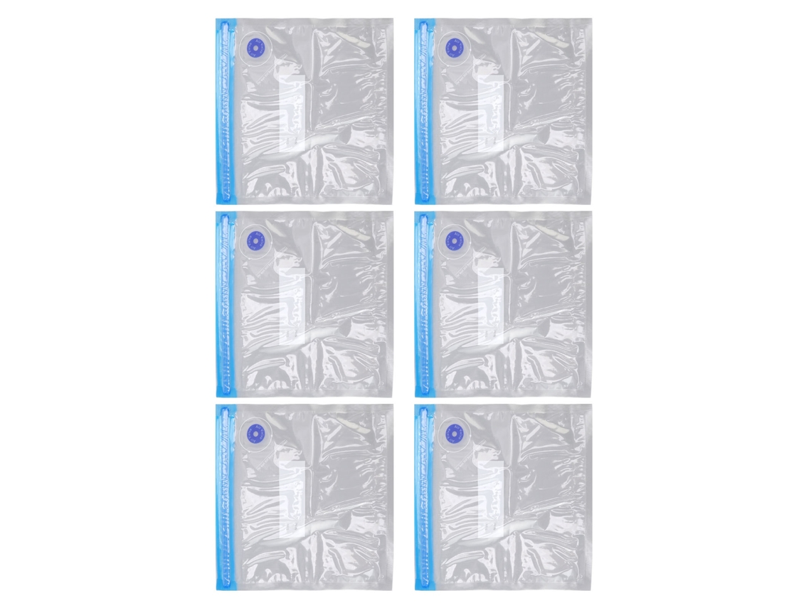 10 Bolsas De Vacío Transparentes Reutilizables Para Alimentos De 22x21 Cm Para La Cocina.