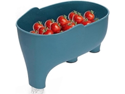 Escurridor de fregadero con forma de elefante, un simpático y multifuncional animal para el fregadero de la cocina, escurridor de frutas y verduras.