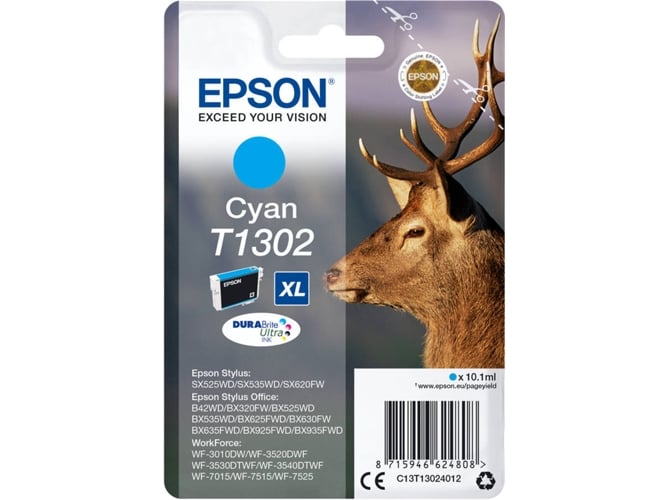 Cartucho de tinta EPSON Epson T1302 Cian (etiqueta RF)