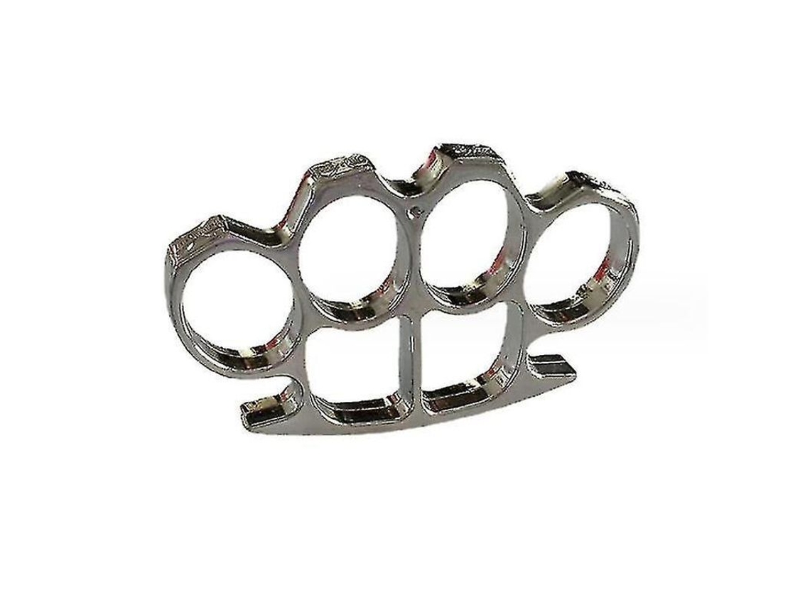 Herramienta De Autodefensa De Cuatro Dedos Con Estuche De Liberación Rápida En Aleación De Zinc: Portátil Y Segura.
