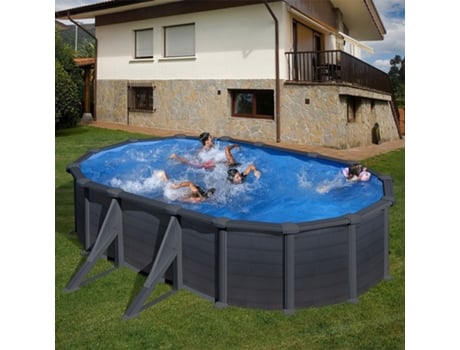Piscina de Acero GRE Imitacion Grafito (500x300x120 cm)