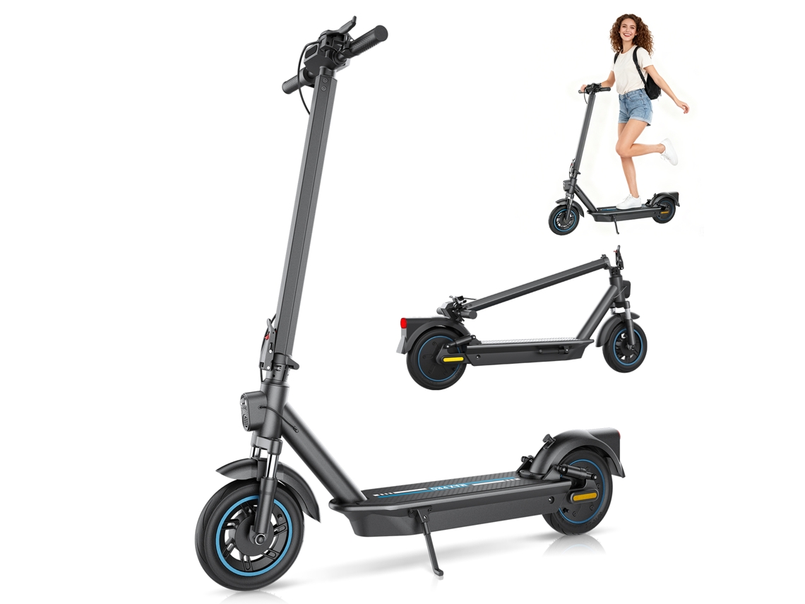 Patinete eléctrico Ook-tek Max, batería de 36 V y 113 Ah, suspensión completa, compatible con la aplicación.