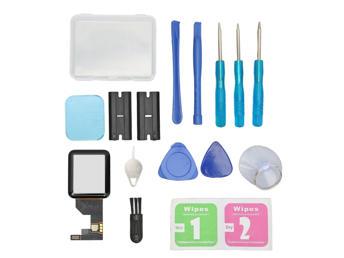 Kit De Reparación De Pantalla Con Lente De Cristal Frontal Y Digitalizador Para Iwatch Series 1 De 38 Mm.