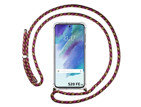 Carcasa Samsung Galaxy S21 FE 5G TUMUNDOSMARTPHONE Colgante Rosa