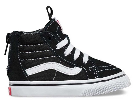Zapatillas VANS Sk8-Hi Zip - Niños (26 - Blanco)