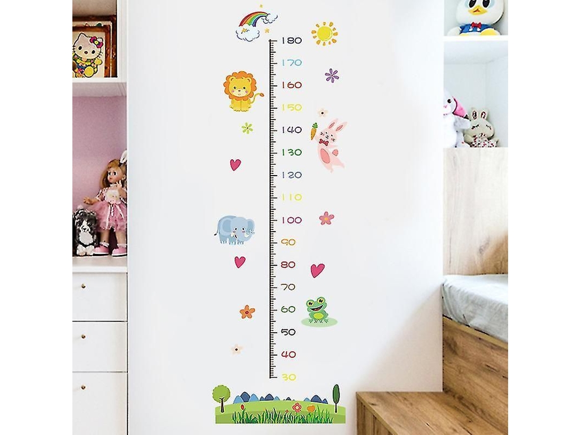 Adhesivo De Pared Para Medir La Altura De Los Niños - Diseño De Dibujos Animados - Decorativo Para La Habitación Del Bebé