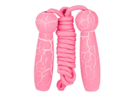 Ats-cuerda De Saltar Ajustable De Madera Para Niños Estudiantes Adultos Fitness Juego Rosa