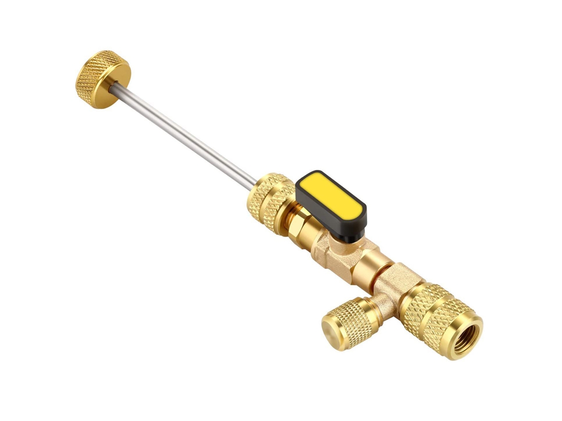 Ferramenta automática para remoção e instalação de válvulas SAE 1/4 e 5/16 para reparo de ar condicionado automotivo (HVAC) R22 R410a