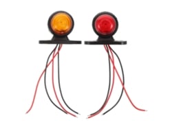 Luzes De Sinalização Lateral De Dupla Face Com 2 Leds Para Reboques E Caminhões, À Prova D'água.