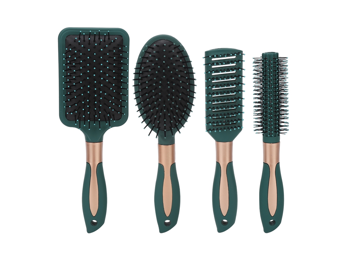 2026-set De 4 Escovas E Pentes Para Todos Os Tipos, Kit De Escovas De Ar Com Massagem E Polimento Para Mulheres
