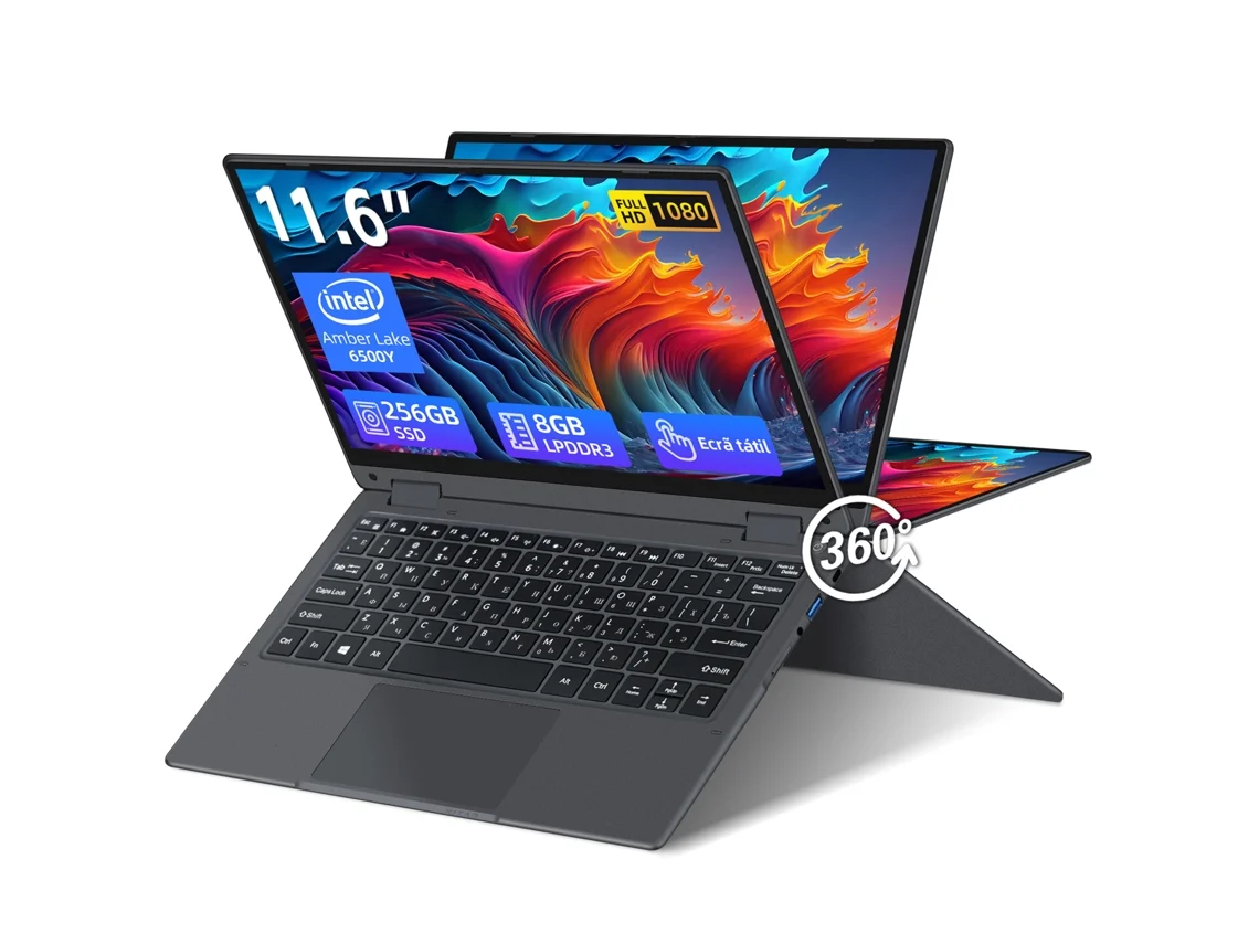 Portátil Vanwin Netbook Computador Portátil 11.6 Intel® Pentium® Gold 6500y Ram 8gb 256 Gb Intel® Uhd Graphics 615