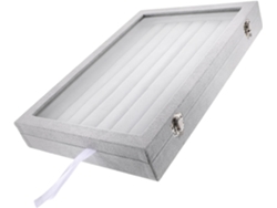 Caja Para Anillos Con Tapa Transparente, Organizador Portátil Para Guardar Joyas.