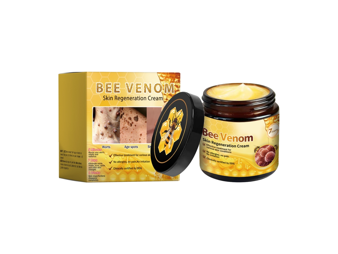 Crema para el cuidado de la piel con veneno de abeja de Amz para limpiar y suavizar.