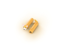 Power Bank Externa Corgi Compacte MOBILITY ON BOARD Piel Sintética Amarillo