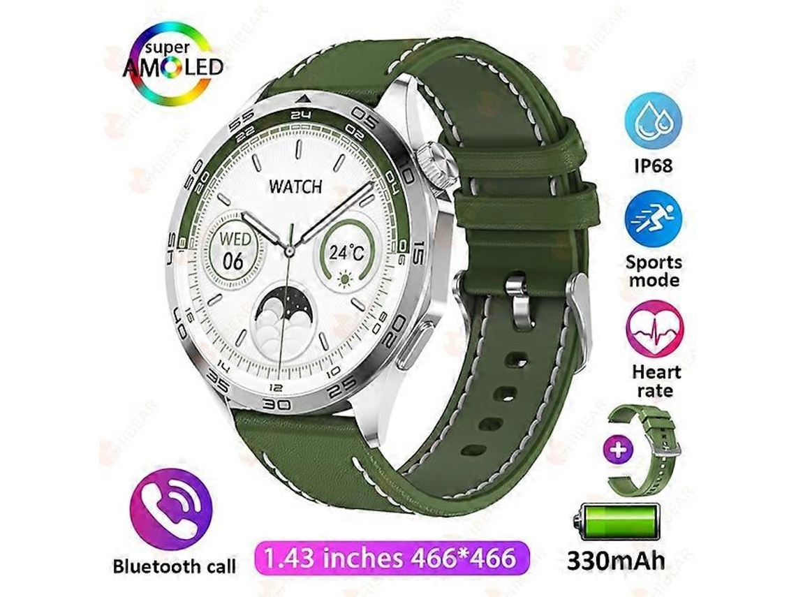 Reloj inteligente para adultos con llamadas Bluetooth, pantalla HD de 1,43 pulgadas, compatible con Android e iOS (2023) Ly Ebike (con caja)