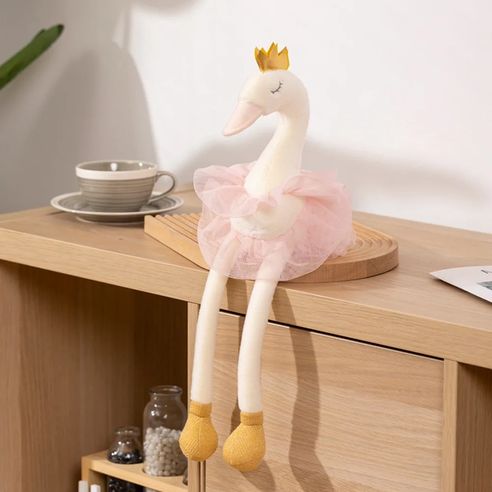 (rosa 60cm) Vestido De Princesa Cisne, Almohada Suave, Peluche De Cisne