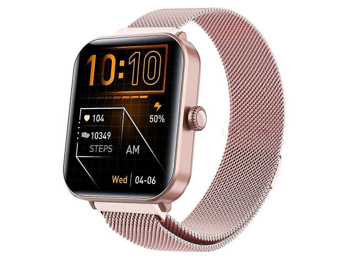 Reloj inteligente F57pro con correa milanesa, monitor de frecuencia cardíaca y presión arterial, consultas dentales y deportes. Ly Ebike