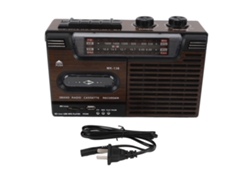 Reproductor de casetes portátil con radio de 4 bandas y efecto de campo cercano