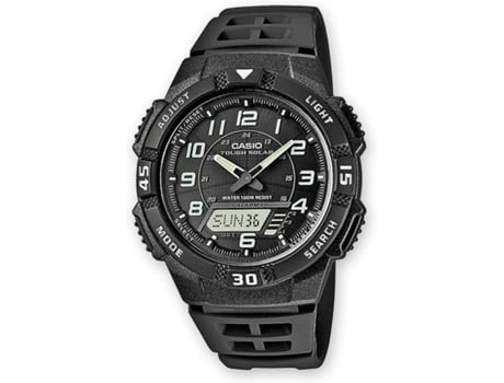 Reloj CASIO Hombre (Acero y Resina - Negro)