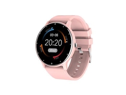 Reloj inteligente para hombre y mujer, con monitor de actividad física, frecuencia cardíaca, presión arterial, resistente al agua, compatible con iOS y Android (rosa) Bestvite