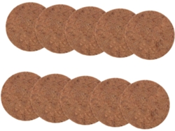 Inoomp Juego De 10 Colchonetas Redondas Para Nidos, Hechas De Fibra De Coco, Reutilizables Para Palomas Y Animales