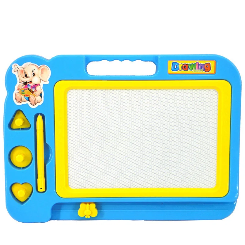 (Azul) Tablero magnético para dibujar, escribir y colorear para bebés/Juguete educativo de pintura