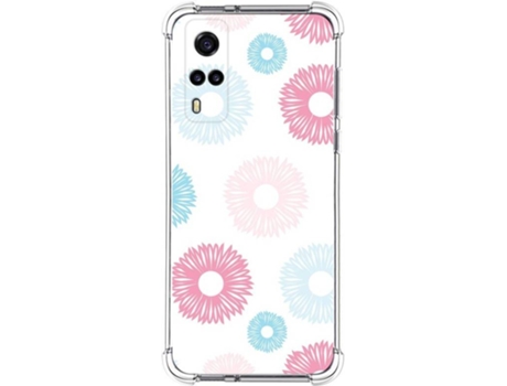Carcasa Vivo Y52 5G TUMUNDOSMARTPHONE Dibujos Antigolpes Flores 06 Multicolor